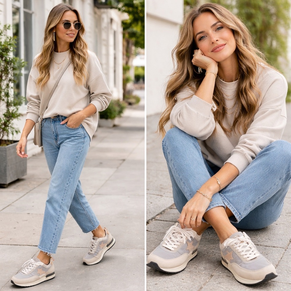 Vintage Havana Grey/Blush Sneakers